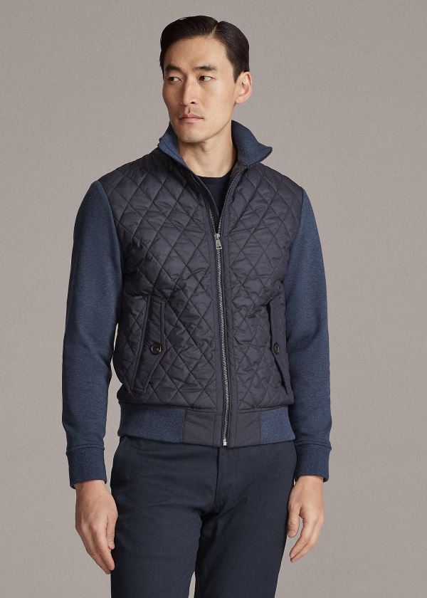 Men's Ralph Lauren Quilted Hybrid Jackets | 570814ZCM